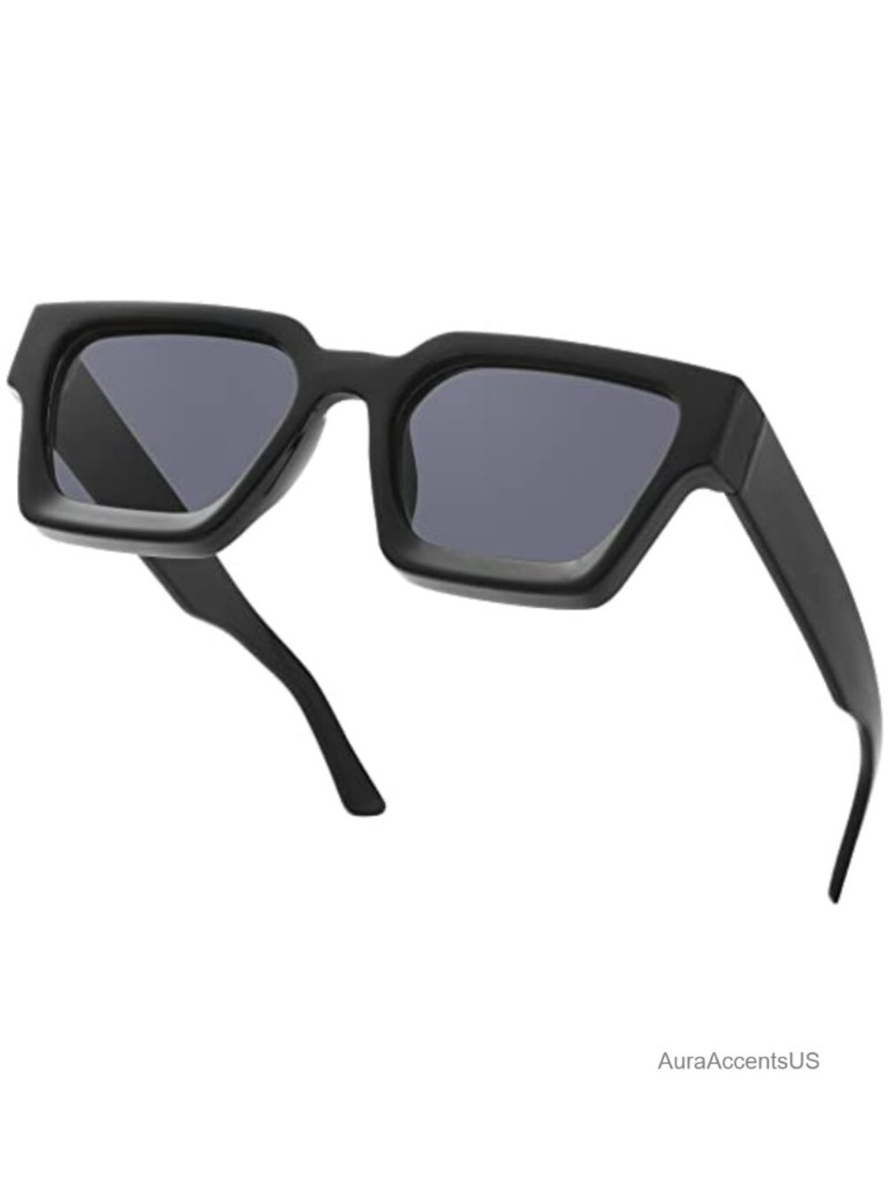 Thick Square Frame Retro Sunglasses 100% UVA UVB Protection Unisex